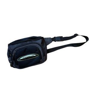 VINTAGE Northern Spirit Black & Grey Mesh Fanny Pack | Belt Bag Y2K/90s Sport